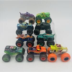 Monster Jam Hot Wheels Lot of 12 Monster Trucks 1:64 Scale Grave El Torro